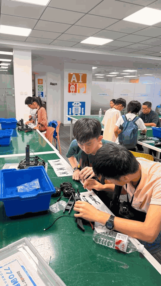 Students taking part in hands-on practice