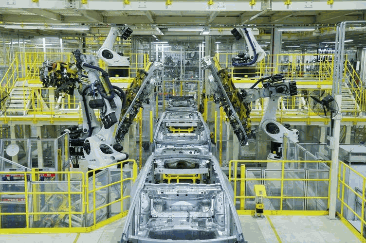 Automated automotive production line